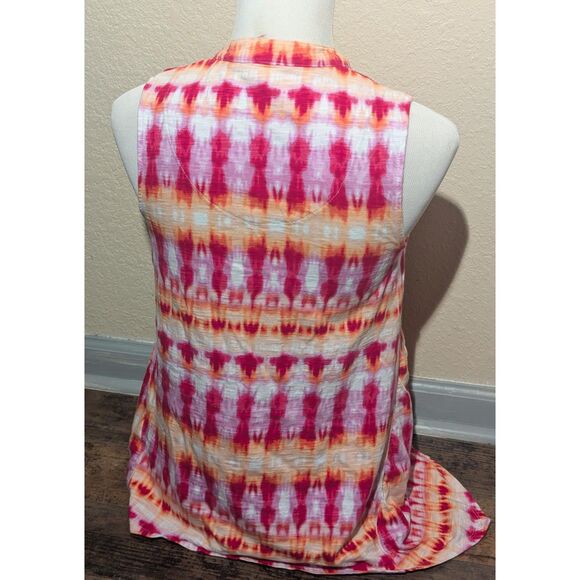 Chico's Size 0 (US S 4/6) Vibrant Abstract Print Sleeveless Top - Summer Ready! - Picture 5 of 5